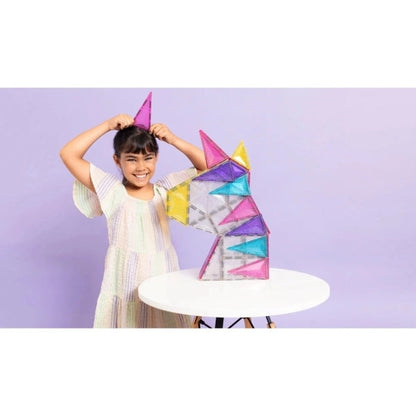 Connetix - Magnetbausteine Glitter Unicorn Pack 56-tlg.