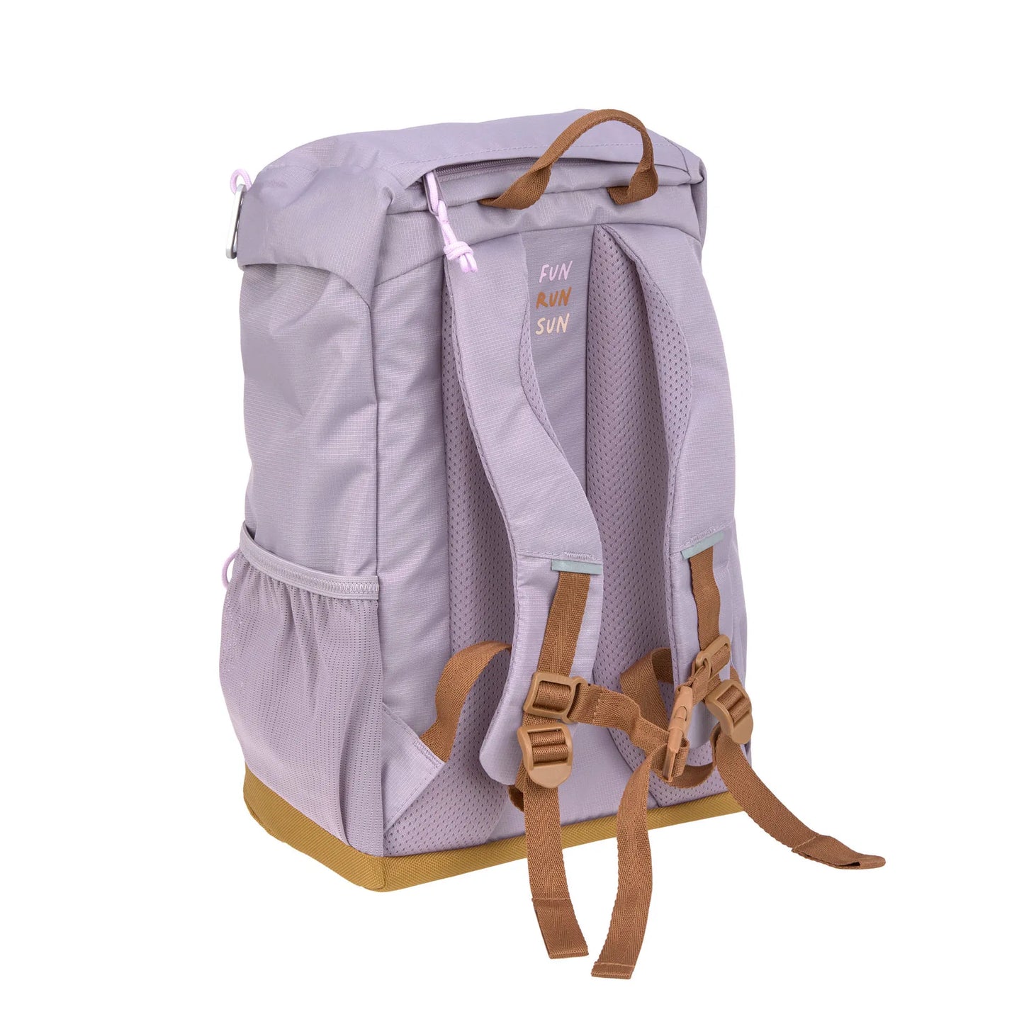 Lässig Wanderrucksack Little Gang 14 L in Lila mit gepolsterten Schultergurten