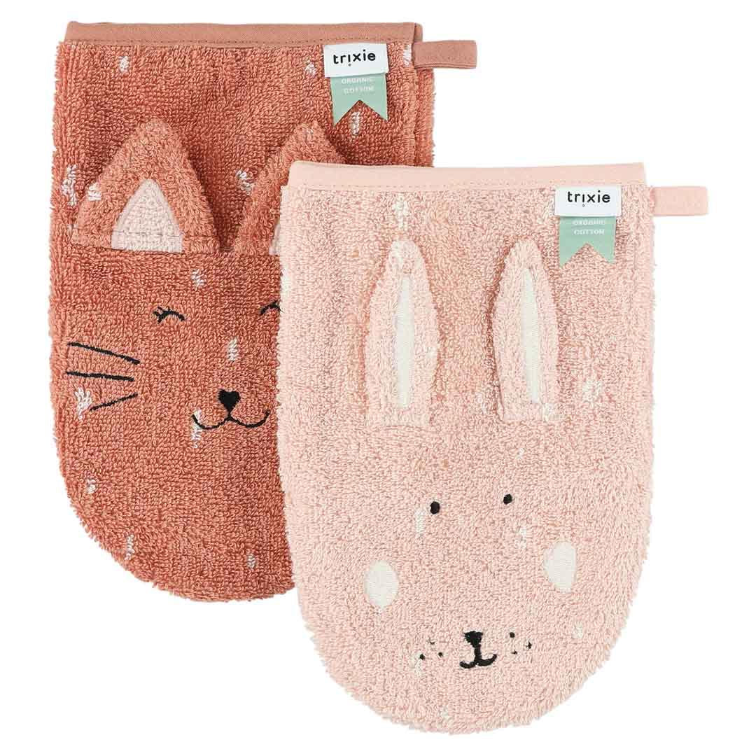 Trixie - Waschhandschuh 2er Pack - Rabbit & Cat