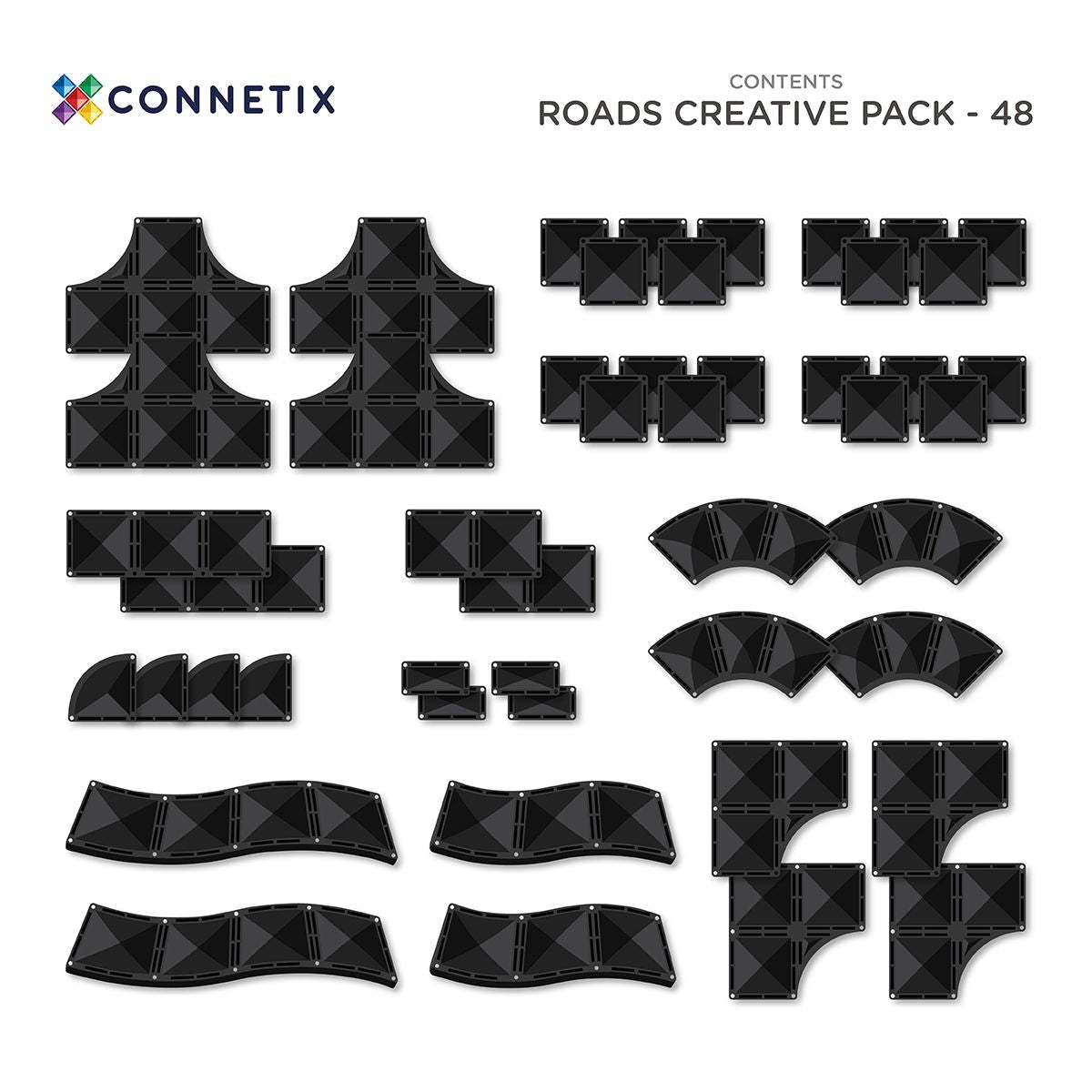 Connetix - Magnetbausteine Creative Roads 48-tlg.