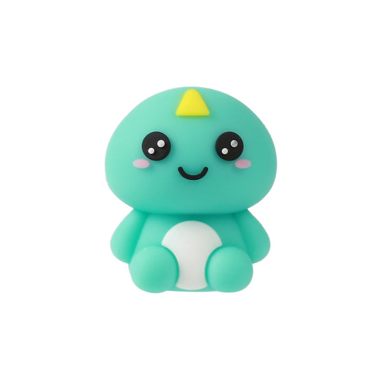 3D-Radiergummi Dino mit Gesicht, Vorderansicht