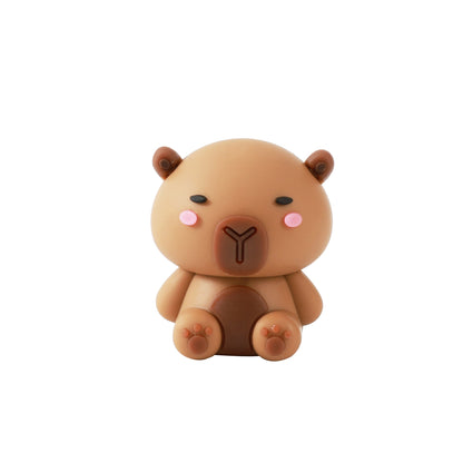 3D-Radiergummi Capybara mit Gesicht, Vorderansicht