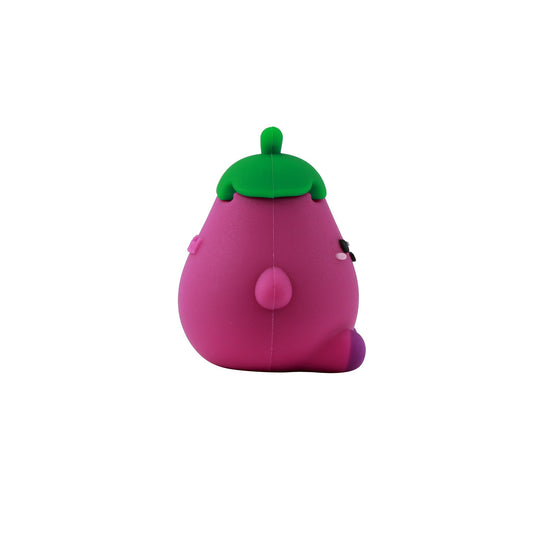 3D-Radiergummi Aubergine, Seitenansicht