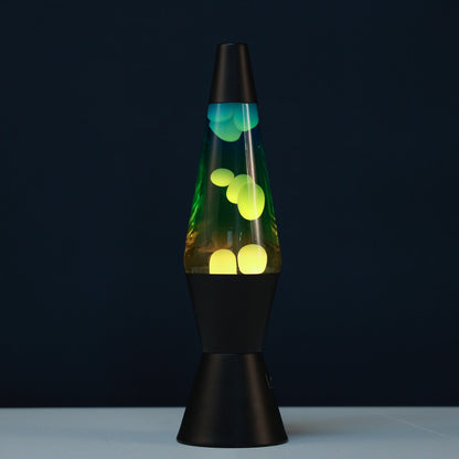 i-Total - Spaceship LED-Lavalampe Schwarz - gelb/blau - XL3321 (2)
