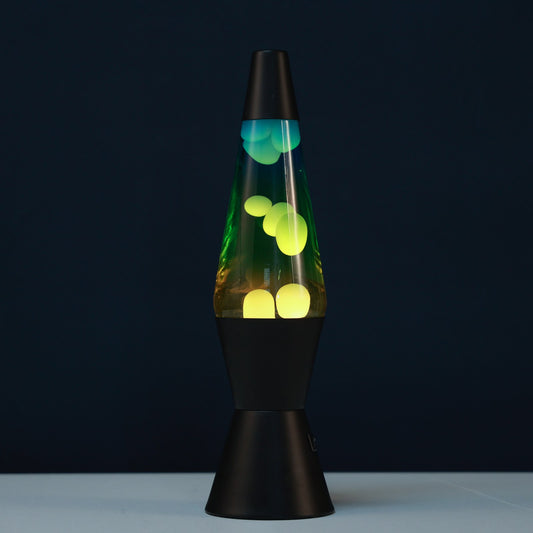 i-Total - Spaceship LED-Lavalampe Schwarz - gelb/blau - XL3321 (2)