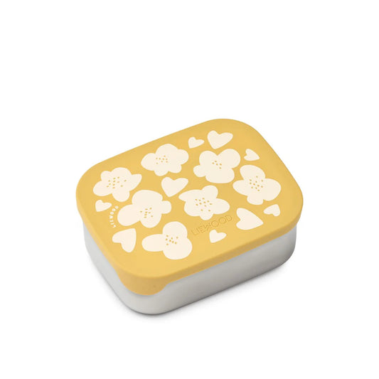 Lunchbox Arthur Flowers von Liewood mit unterteilten Fächern und Silikondeckel