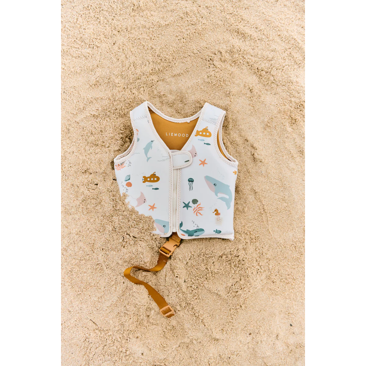 Dove Schwimmweste Liewood aus Neopren mit Meeresmuster für Kinder 11-15kg