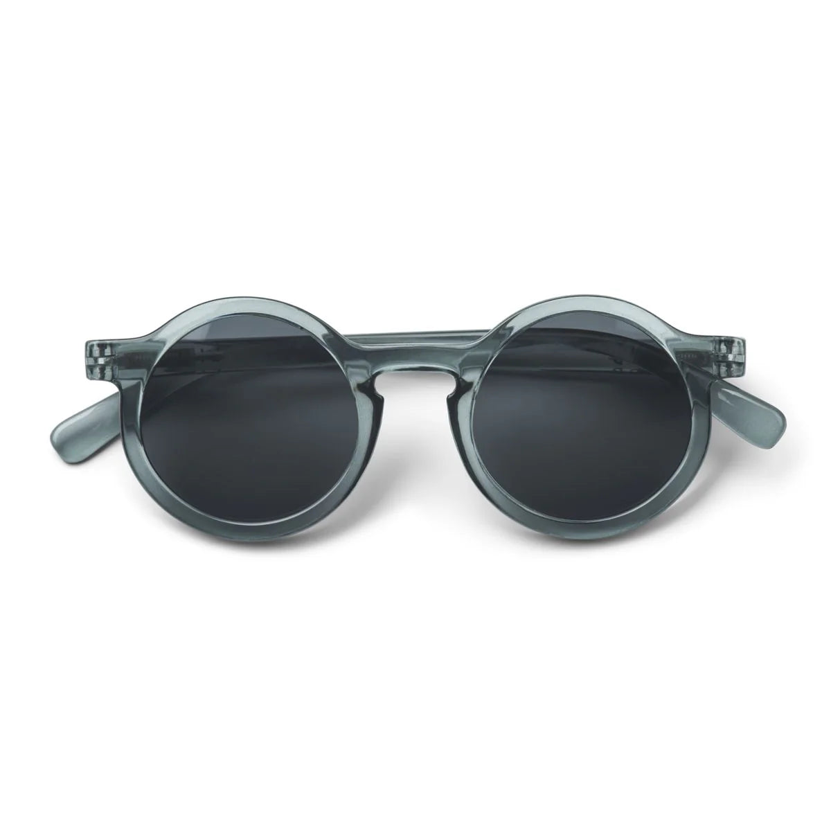 Kindersonnenbrille DARLA von Liewood mit rundem Rahmen aus transparentem Polycarbonat in Blau