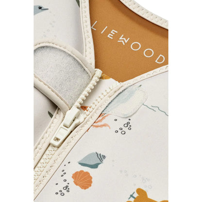 Dove Schwimmweste Liewood aus Neopren mit Meeresmuster für Kinder 11-15kg