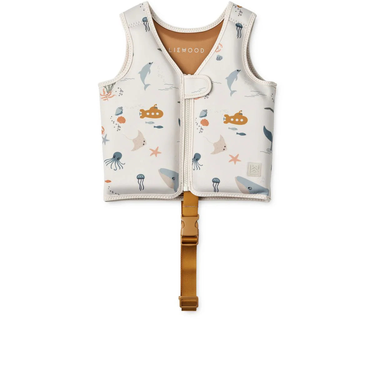 Dove Schwimmweste Liewood aus Neopren mit Meeresmuster für Kinder 11-15kg