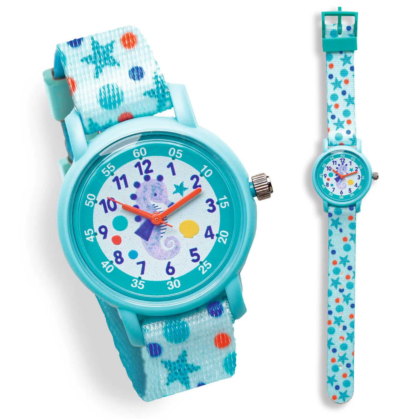 Djeco - ticlock - Armbanduhr - Seepferdchen