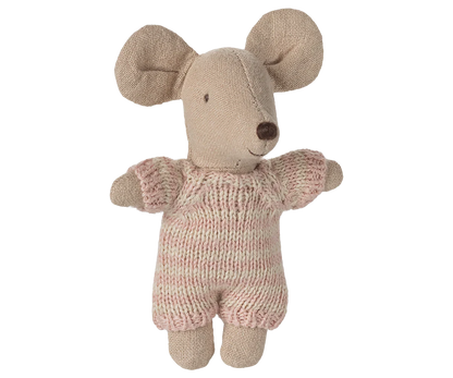 Rosafarbene Tragetasche für Babymaus von Maileg aus Stoff