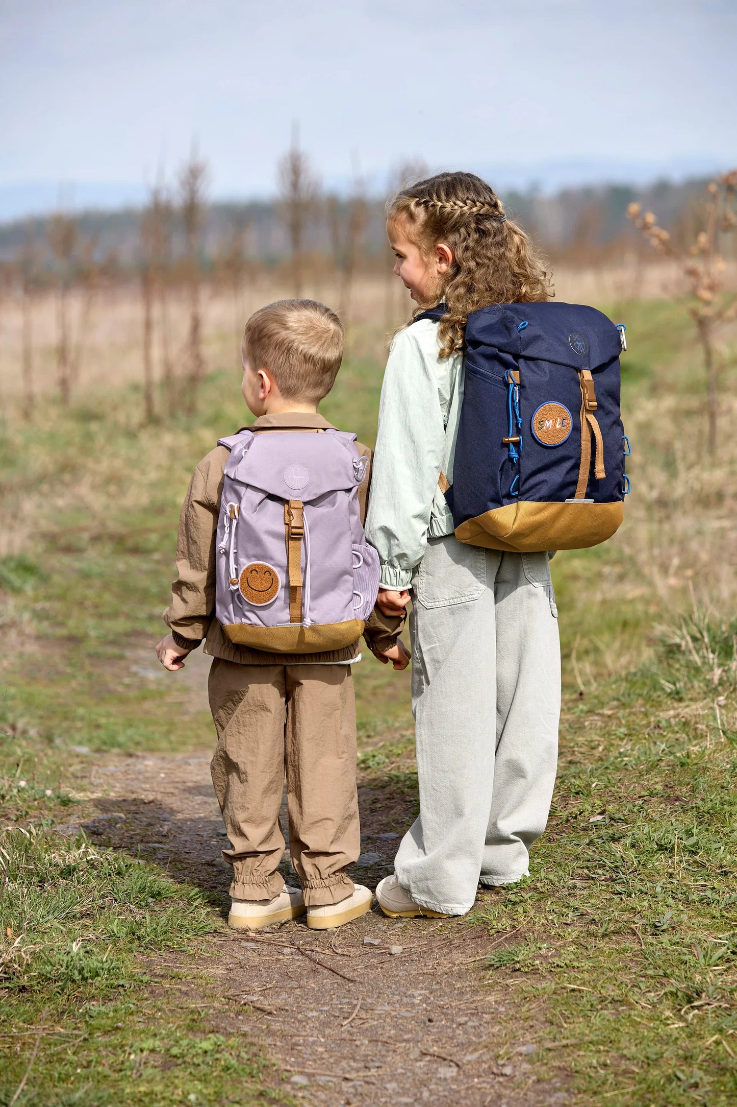 Wanderrucksack Lässig Little Gang 9L in Lila mit gepolsterten Schultergurten