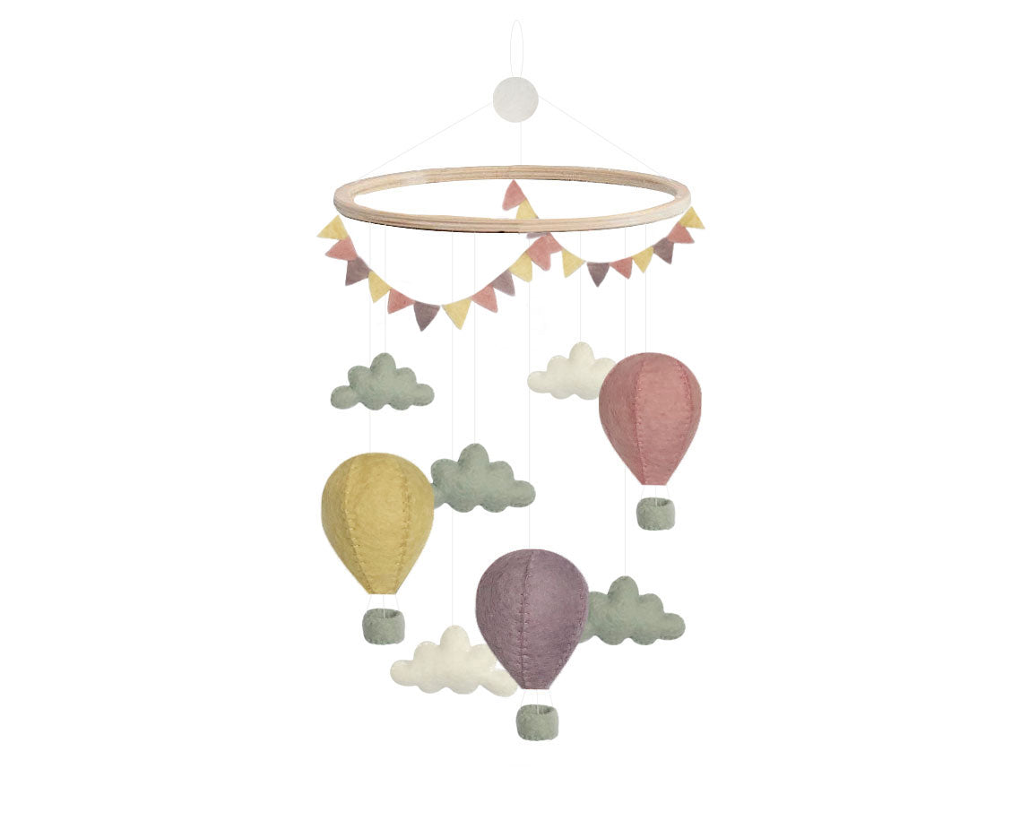 Gamcha - Filz-Mobile - Ballon pastel