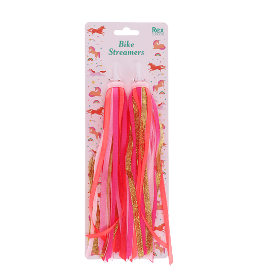 Fahrradlenkerbänder Bicycle Streamers mit bunten Einhorn-Motiven von REX London