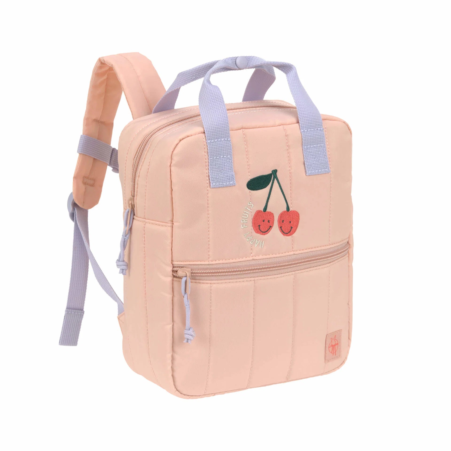 Kindergartenrucksack Square 7L Little Gang in Kirsche von Lässig mit Kinderillustrationen