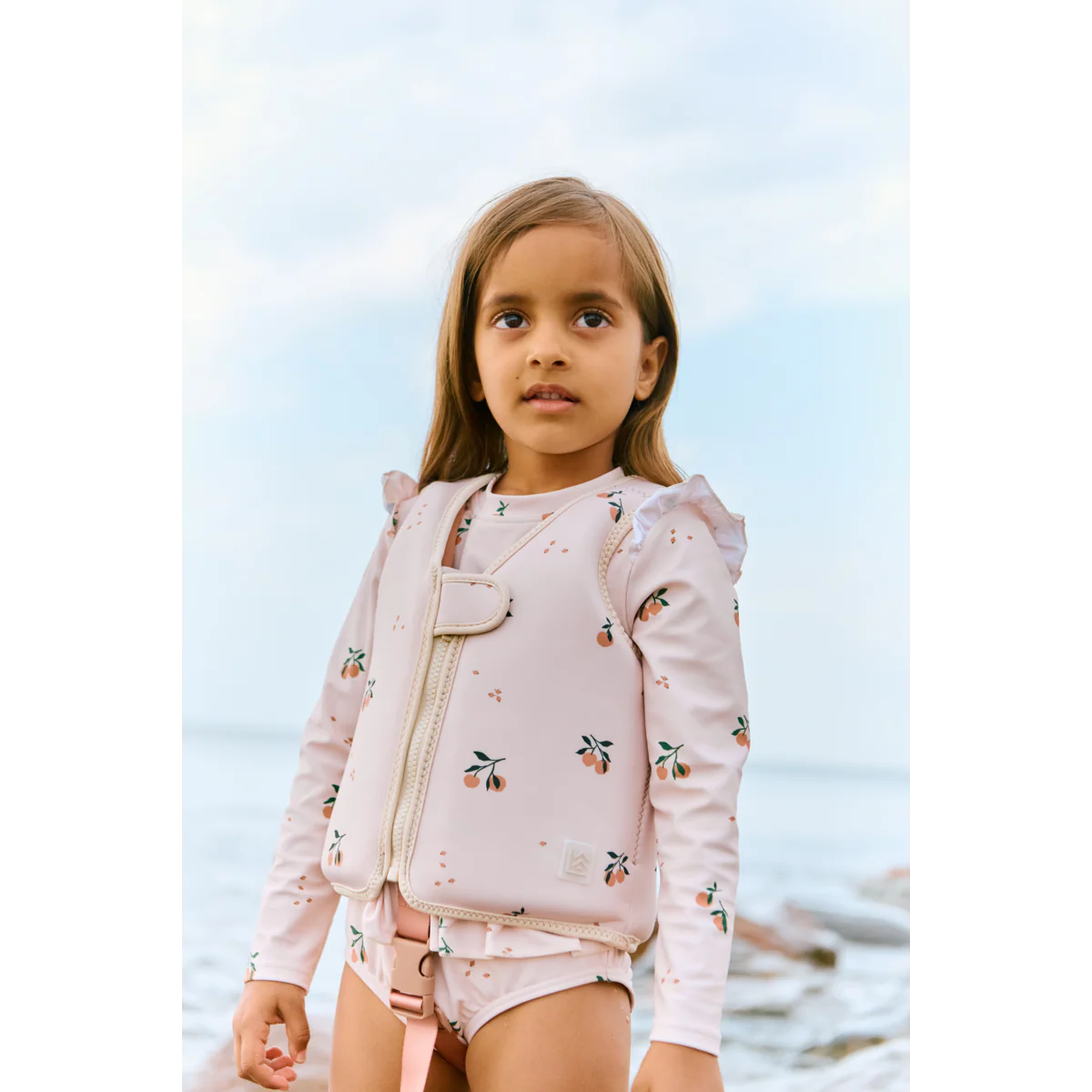 Liewood Dove Schwimmweste in Peach und Sea Shell aus Neopren für 11–15 kg