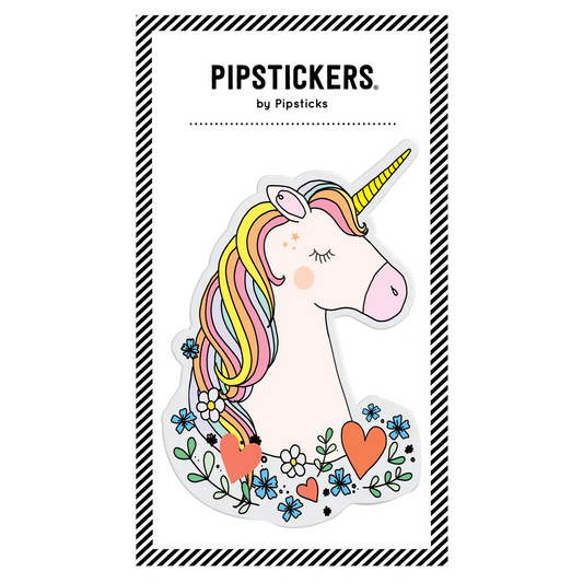 Flauschiger 3D-Einhorn-Sticker mit Glitzer von Pipsticks