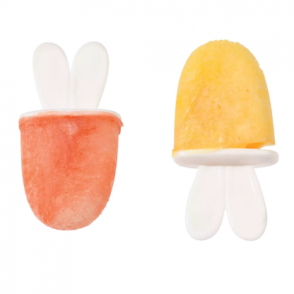 Eis am Stiel Form Hasenohren von REX London aus silberfarbenem Kunststoff