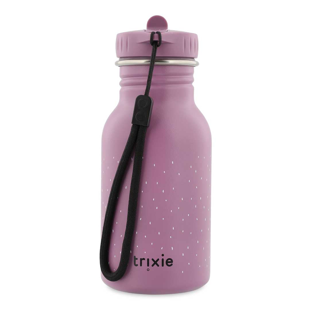 Edelstahl-Trinkflasche Mrs. Peacock 350ml von Trixie mit Pfauenmotiv