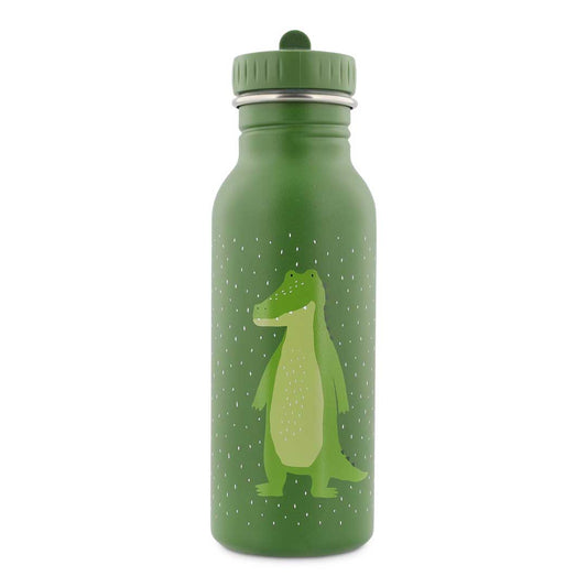 Edelstahl-Trinkflasche Trixie Mr. Alligator 500ml mit grünem Alligator-Druck