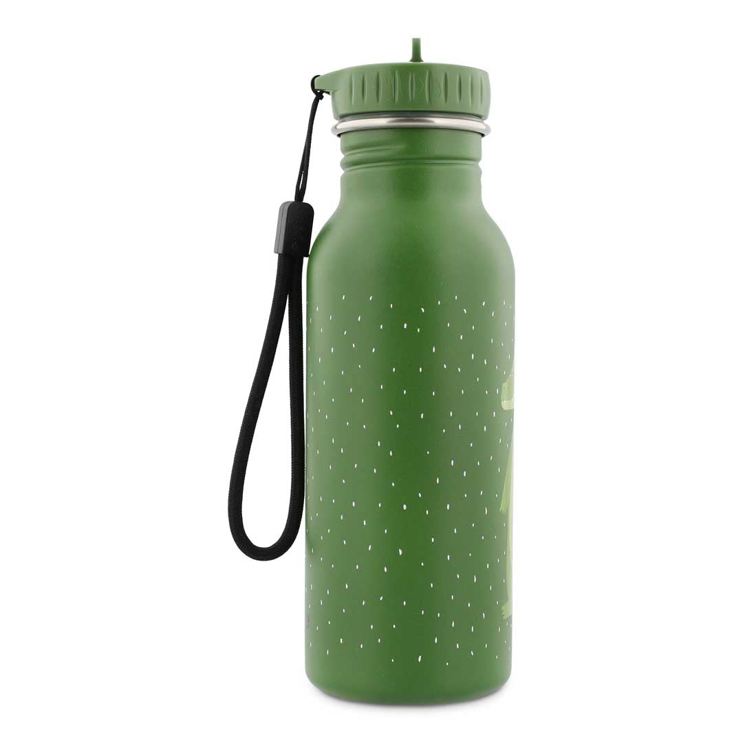 Edelstahl-Trinkflasche Trixie Mr. Alligator 500ml mit grünem Alligator-Druck