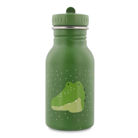 Edelstahl-Trinkflasche Trixie Mr. Alligator 350ml mit grünem Alligator-Design