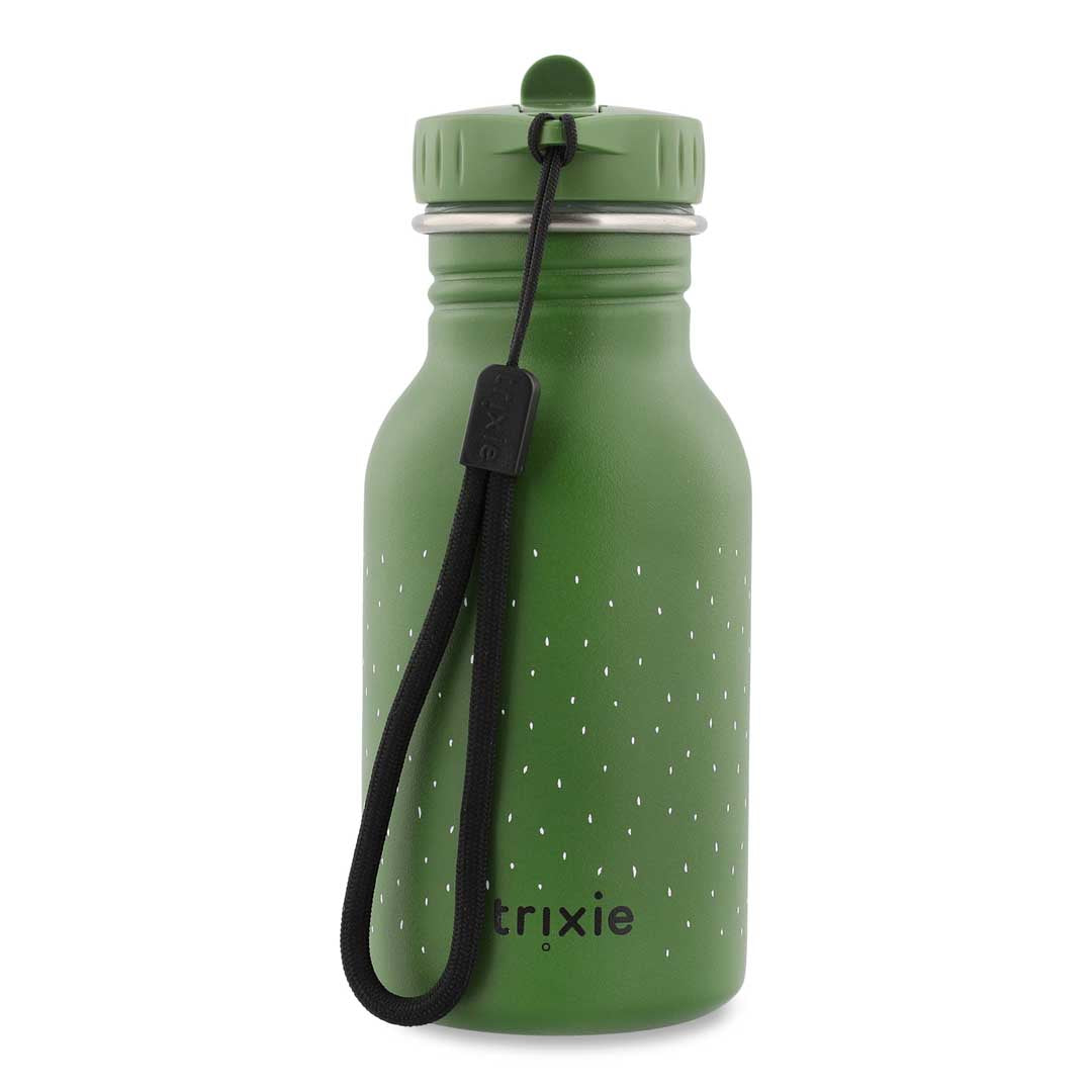 Edelstahl-Trinkflasche Trixie Mr. Alligator 350ml mit grünem Alligator-Design