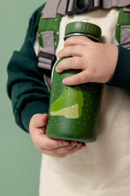 Edelstahl-Trinkflasche Trixie Mr. Alligator 350ml mit grünem Alligator-Design