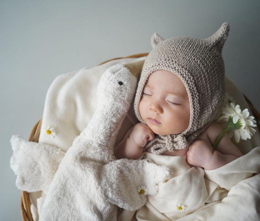 Senger Naturwelt - Bio Kuscheltier Wämekissen Gans - klein weiß