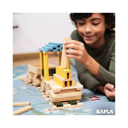 KAPLA - 120er BOX - HELLBLAU, GELB, GRÜN