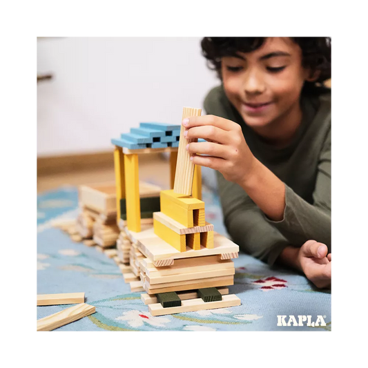 KAPLA - 120er BOX - HELLBLAU, GELB, GRÜN