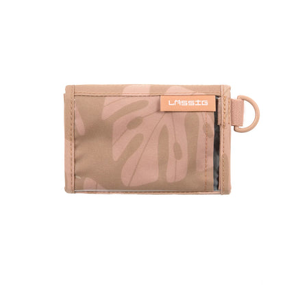 Lässig-Geldbeutel Bold mit caramelbraunem Blättermotiv