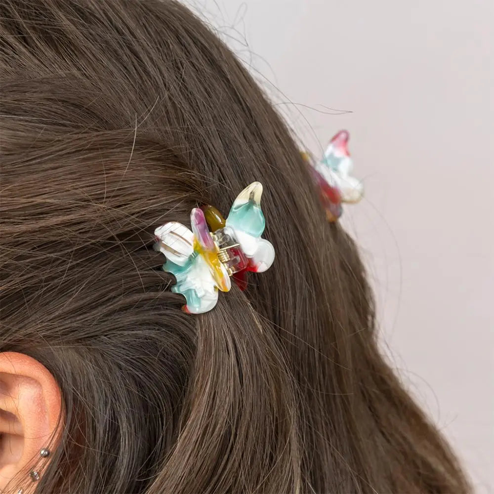 Haarklammer Schmetterling aus farbigem Material von Rex London