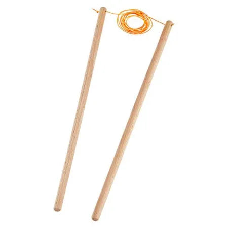 Diabolo Handstäbe Beach 37cm von Henrys in Holzausführung für Jonglage
