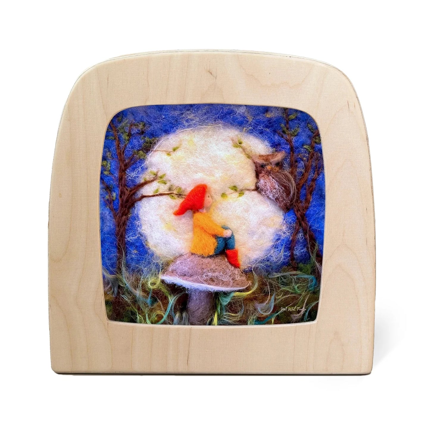 Toverlux Silhouette - Het Wol Feetje - Gnome in Full Moon