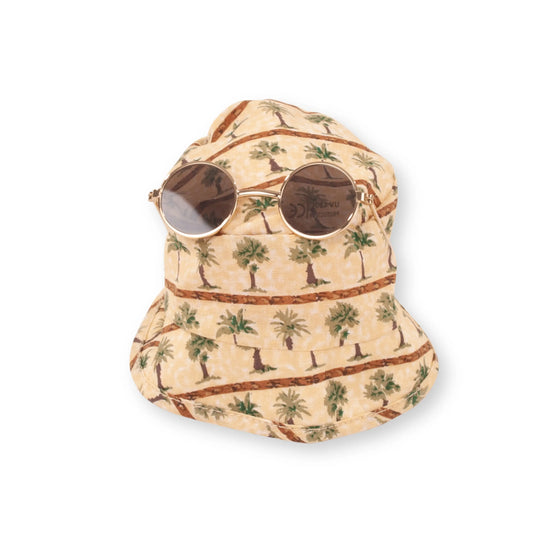 Götz - Hut und Brillenset Palme - Puppenkleidung Gr. S (30-33cm)