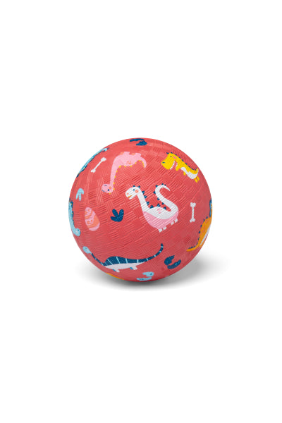 Weicher Spielball Dino in Rot von Little L mit strukturierter Oberfläche