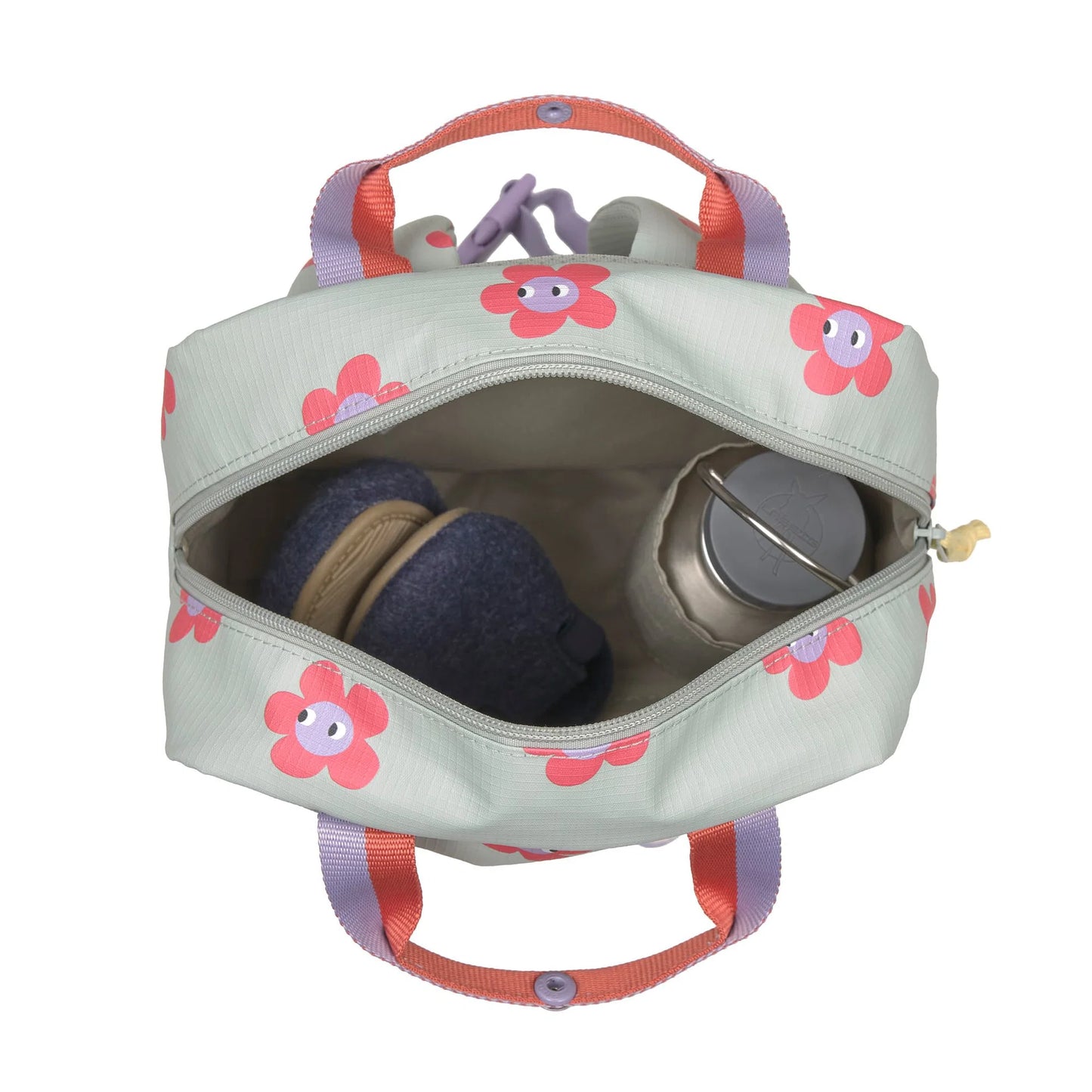 Lässig - Kindergartenrucksack Square 7L - Happy Trails, Blume