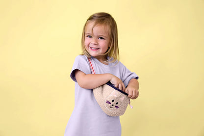 Lässig Bauchtasche Tiny Team Katze in Grau mit gesticktem Katzenmotiv
