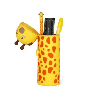 Legami - 2-in-1-Federmäppchen aus Silikon - Kawaii - Giraffe