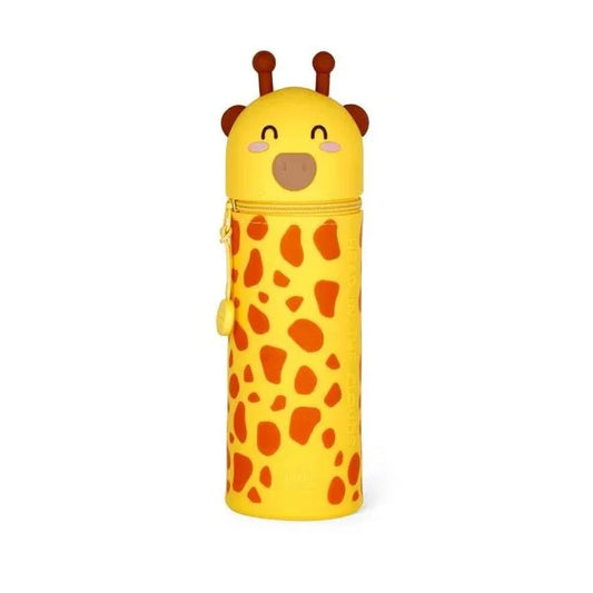 Legami - 2-in-1-Federmäppchen aus Silikon - Kawaii - Giraffe