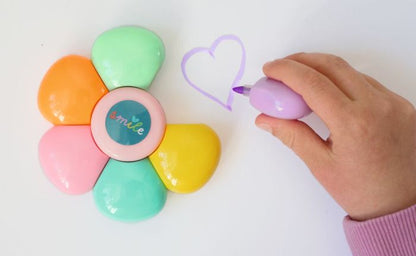 Moses - Mini-Bringsel Textmarker Stern oder Blume - verschiedene Designs