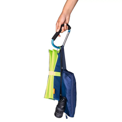 XXL-Karabiner Expedition Natur von Moses aus grauem Metall mit Sicherheitsverschluss