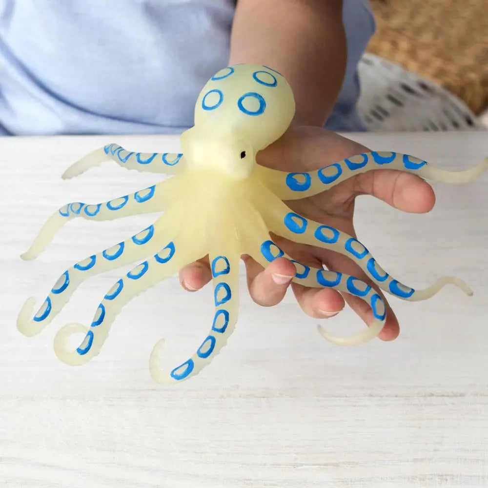 Leuchtender Kunststoff-Oktopus mit acht Tentakeln und freundlichem Gesicht von Rex London