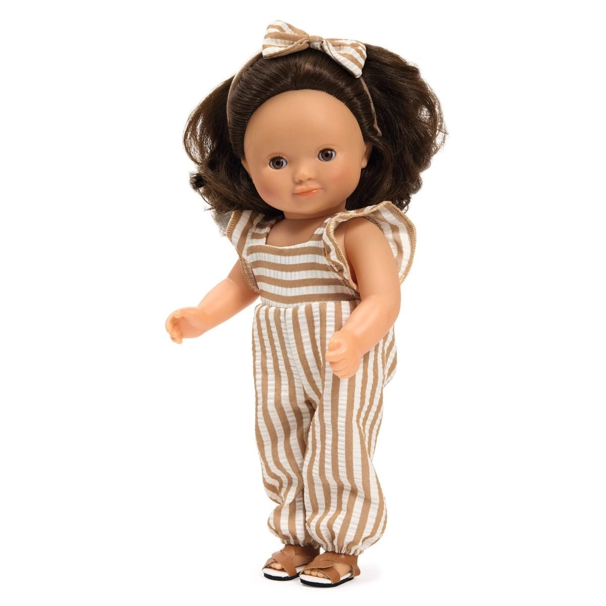 Stoffpuppe Lovely Rosalie 32cm von POMEA mit beweglichen Gliedmaßen und Kleidung