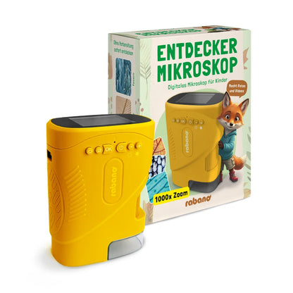 Rabano - Elektronisches Entdecker Mikroskop für Kinder - gelb