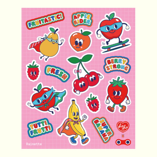 Rainette - Reflektierende Sticker - Obst