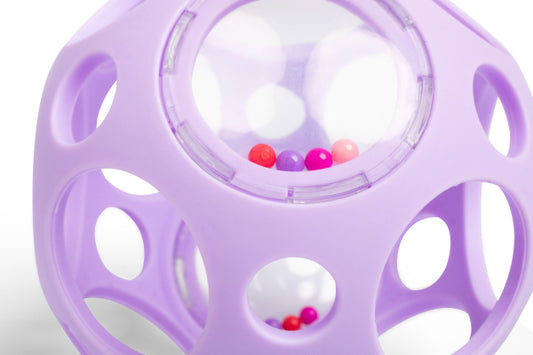 Little L - Rattling Sensory Ball - Rasselball - lila