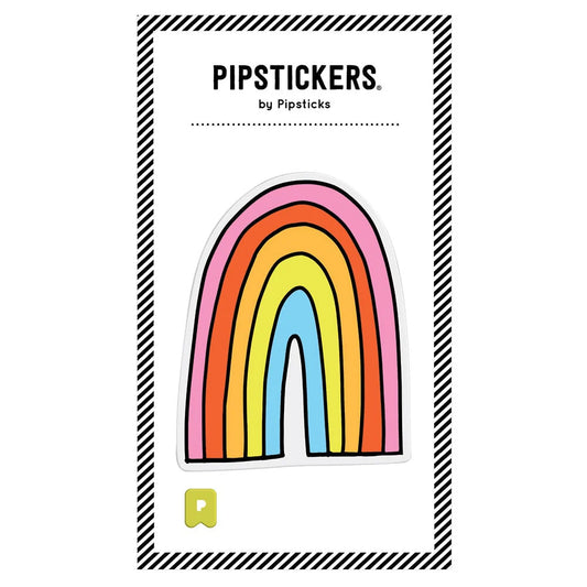 Pipsticks Big Puffy Rainbow Sticker mit flauschiger Oberflächenstruktur in Regenbogenfarben